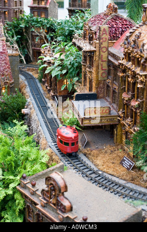 NY Botanical Gardens tous Noël annuel Banque D'Images