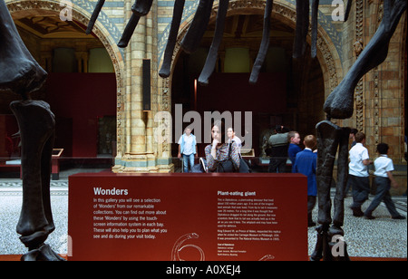 Angleterre Londres une femme au British Museum Banque D'Images