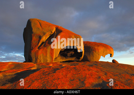 Remarkable Rocks sur Kangaroo Island, les Flinders Chase National Park, Australie du Sud, Australie Banque D'Images