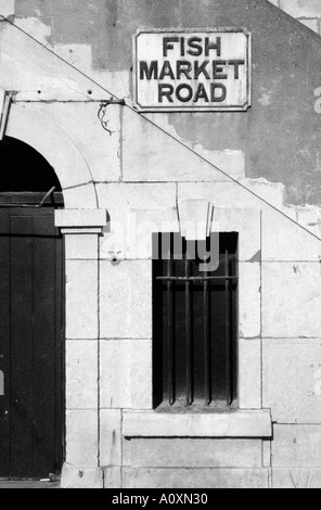 Marché de poisson road gibraltar territoire dépendant britannique Banque D'Images