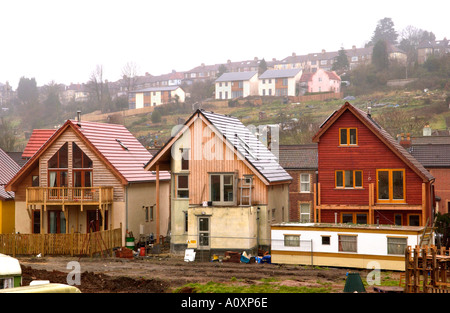 Construire des maisons Auto ECO en construction à l'Ashley site de Vale à Bristol England UK GO Banque D'Images