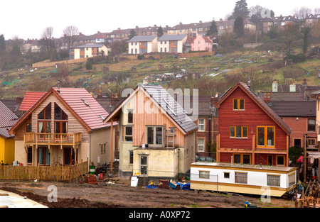 Construire des maisons Auto ECO en construction à l'Ashley site de Vale à Bristol England UK GO Banque D'Images