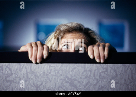 Close-up à la peur Banque D'Images