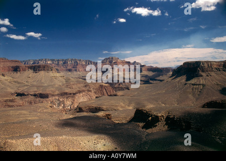 Une vue du Sud Kaibab Trail commençant à Yaki Point sur la rive sud du Grand Canyon Banque D'Images