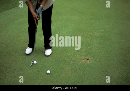 Club de Golf Gressoney Saint Jean Valle d aosta Italie Banque D'Images