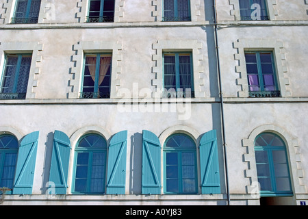 Façade de vieille maison à redon Bretagne France Banque D'Images