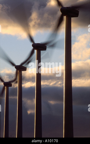 Les éoliennes Vestas à Cromer norfolk East Anglia angleterre uk Banque D'Images