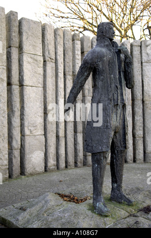 Wolfe Tone Dublin Eire Irlande tourisme Voyage au sud du sud de l'Irlande Irlande Dublin couleur couleur ton heure jour vertical heng Banque D'Images