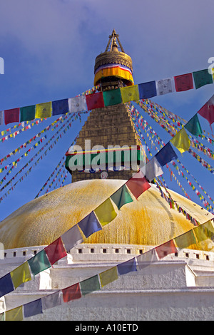 Boudinath Népal Katmandou Stupa Banque D'Images