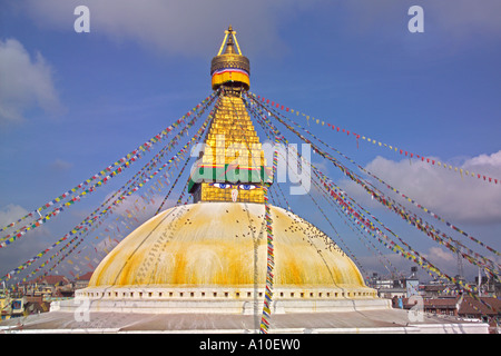 Boudinath Népal Katmandou Stupa Banque D'Images