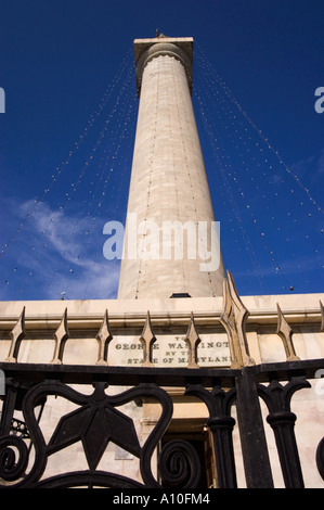 George Washington Monument, Baltimore, Maryland Banque D'Images