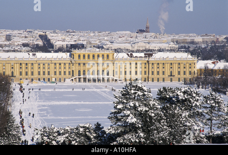 Château de Schönbrunn, Vienne Vienne en hiver Banque D'Images