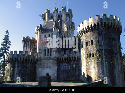Espagne Château 13ème siècle Butron Castillo de Butrón Vizcaya Pays Basque gothique médiévale Banque D'Images