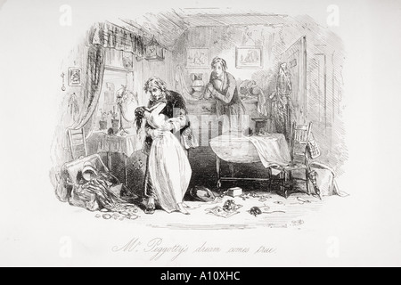 M. Peggotty's rêve se réalise. Illustration de la nouvelle de Charles Dickens David Copperfield par H K Browne connu comme Phiz Banque D'Images