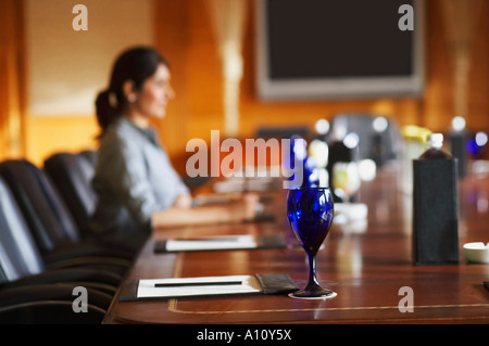 Portrait of businesswoman sitting in a conference room Banque D'Images