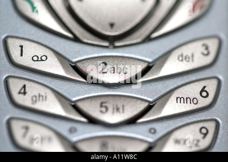 Clavier de téléphone portable mobile Banque D'Images