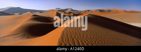 Dunes de sable, Désert du Namib, Namibie, Afrique Banque D'Images