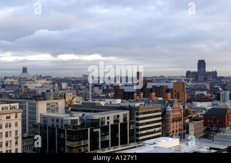 La ville de Liverpool Merseyside England UK Banque D'Images