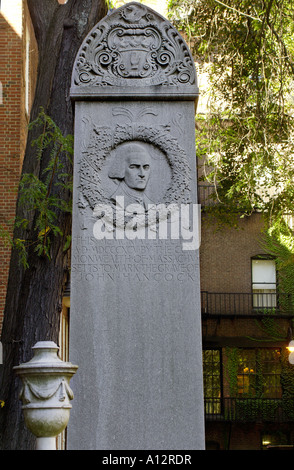 John Hancock, ancien grenier de tombstone Burying Ground à Boston au Massachusetts. Photographie numérique Banque D'Images