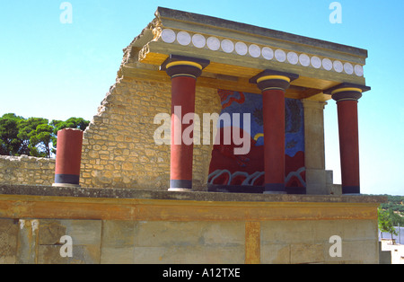 Palais de Knossos Héraklion Minoenne île grecque de Crète Grèce Mer Méditerranée Europe Union Européenne Banque D'Images