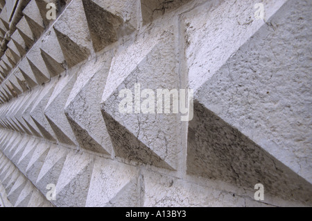 Détail de Palazzo dei Diamanti, Ferrara, Italie Banque D'Images