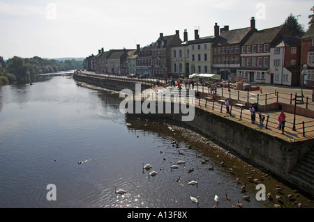 Fleuve Severn et Severnside Sud, Bewdley, Hereford et Worcester, England, UK Banque D'Images