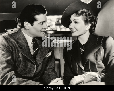 L'année 1939 minuit Réalisateur Mitchell Leisen Claudette Colbert Francis Lederer Banque D'Images