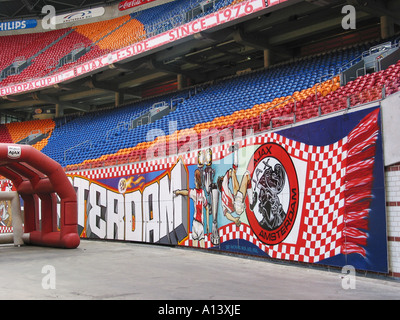 Vue de l'intérieur de l'Amsterdam Arena, domicile de l'équipe de football Ajax Pays-Bas Banque D'Images