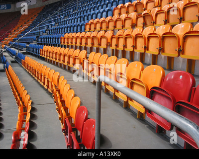 Vue de l'intérieur de l'Amsterdam Arena, domicile de l'équipe de football Ajax Pays-Bas Banque D'Images