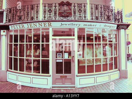 Solarised image de bijouterie, Royal Tunbridge Wells Kent Banque D'Images