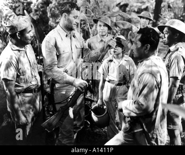 Retour à Bataan Année 1945 Réalisateur Edward Dmytryk John Wayne Banque D'Images