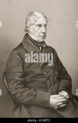 George Hamilton-Gordon, 4e comte d'Aberdeen, 1784 - 1860. Homme politique conservateur anglais Peelite. Banque D'Images