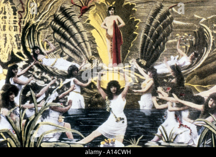 20 000 lieues sous les mers de Georges Méliès l'année 1907 directeur basé sur Jules Verne roman s Banque D'Images