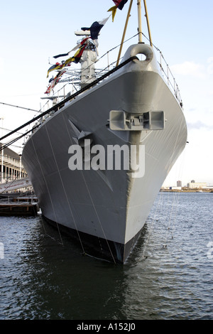 Le HMS Northumberland au London Boat Show Parc des Expositions Excel UK Banque D'Images