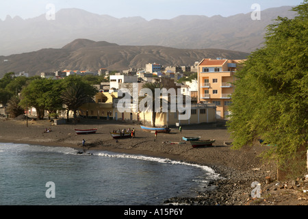 Îles du Cap Vert. Santo Antao. Porto Novo Banque D'Images