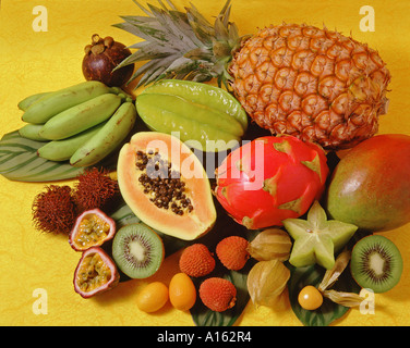 Fruits tropicaux Banque D'Images