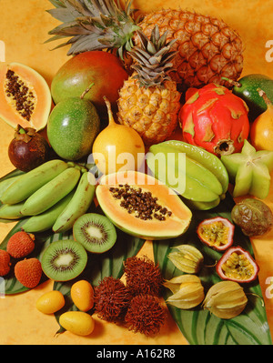 Fruits tropicaux Banque D'Images