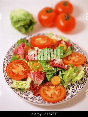 Recette salade disponible Banque D'Images