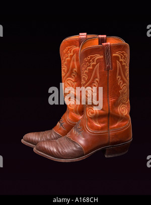 Bottes de Cowboy Banque D'Images