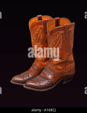 Bottes de Cowboy Banque D'Images