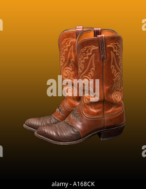 Bottes de Cowboy Banque D'Images