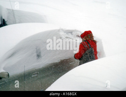 Neige profonde sur location Banque D'Images