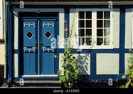 17 maisons du 18ème siècle Aero Danemark Aeroskobing Banque D'Images