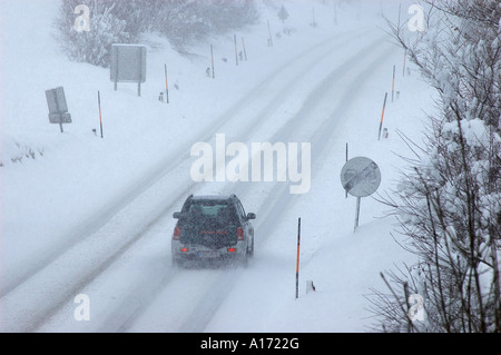 route de neige Banque D'Images