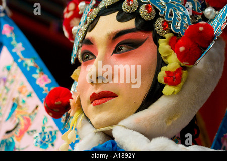 Performance sur scène Zhengyici Peking Opera House Beijing Chine Banque D'Images