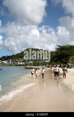 Afficher le long de la plage de Grand'anse ST. GEORGE'S GRENADE antilles Banque D'Images