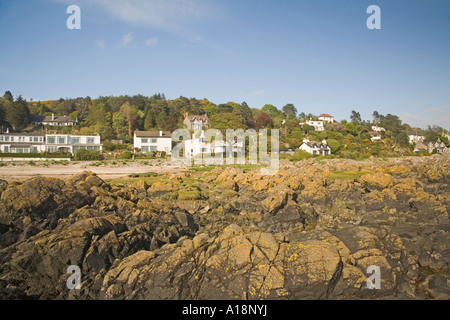 ROCKCLIFFE Dumfries et Galloway SCOTLAND UK peuvent la marée est dans cette station balnéaire tranquille sur la Firth Banque D'Images