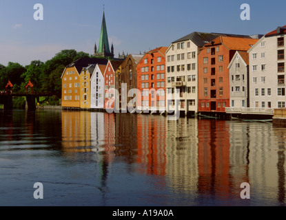 La Norvège Trondheim Nid river Banque D'Images