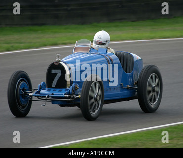 1927 Bugatti Type 35B à Goodwood Revival, Sussex, Angleterre. Banque D'Images