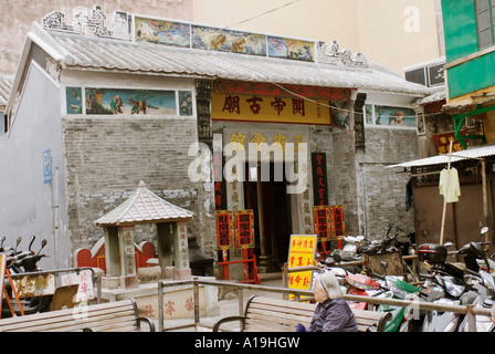 Macao Sam Kai Vui Kun Chine Temple Banque D'Images